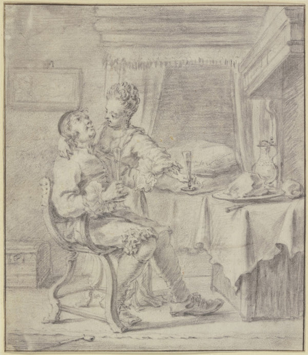 Lovers at supper