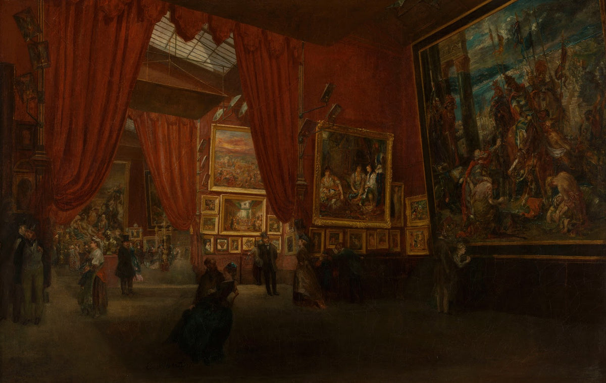 Exposition des œuvres dEugène Delacroix à la galerie Martinet boulevard des Ital