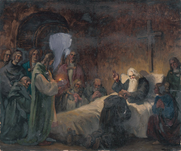 Study for the Picture Svätopluk Says Farewell to His Sons 1940