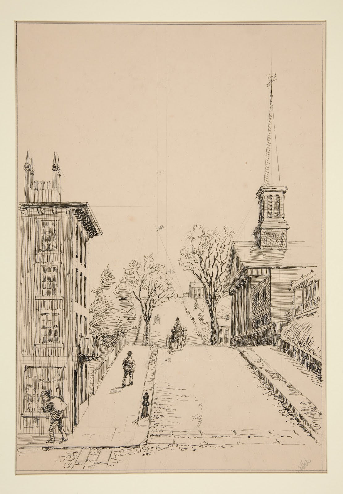 Perspective Problem Grand Avenue from QuinnipiacAvenue late 19thmid 20thcentury