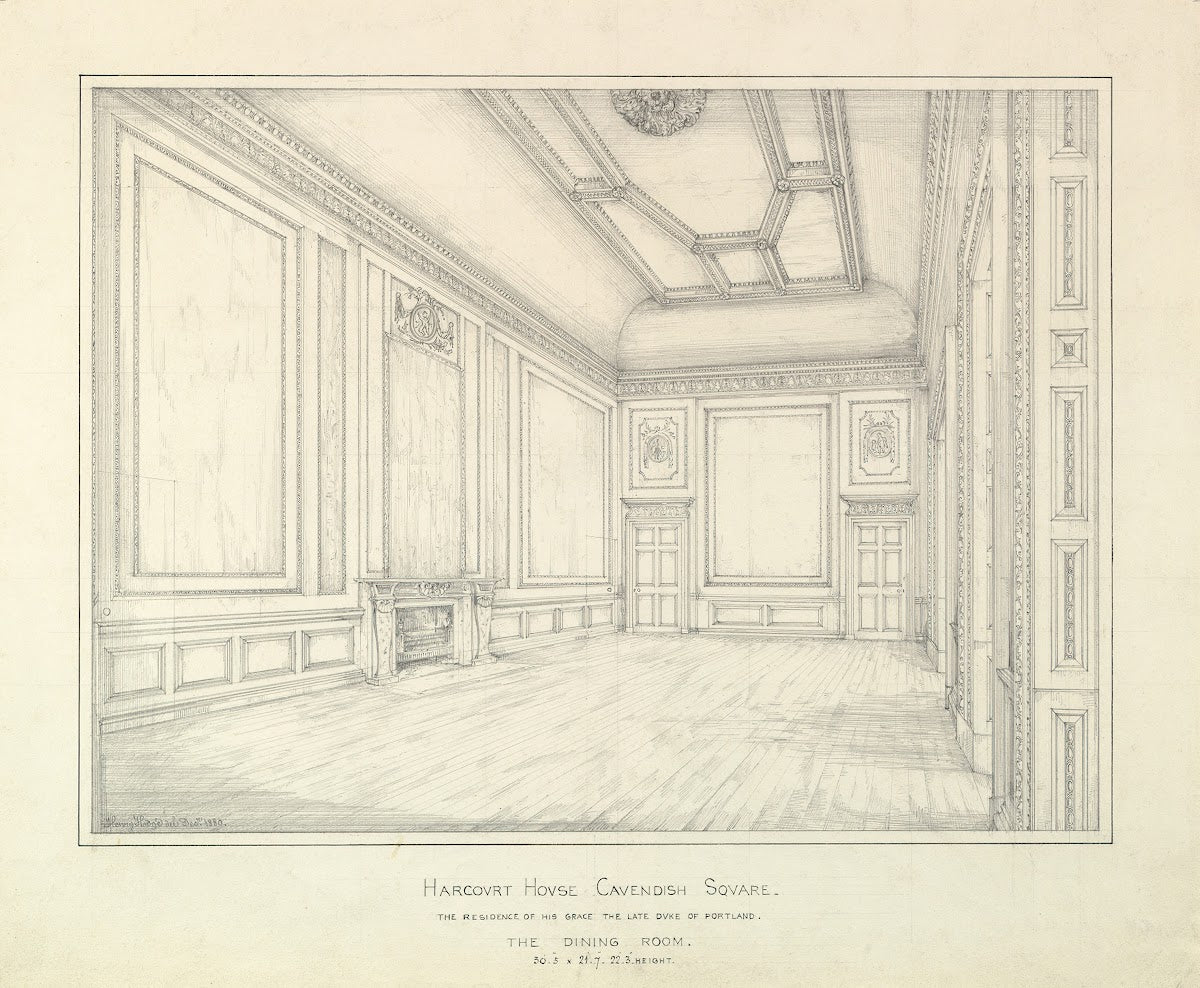 Harcourt House Cavendish Square The Dining Room 1880