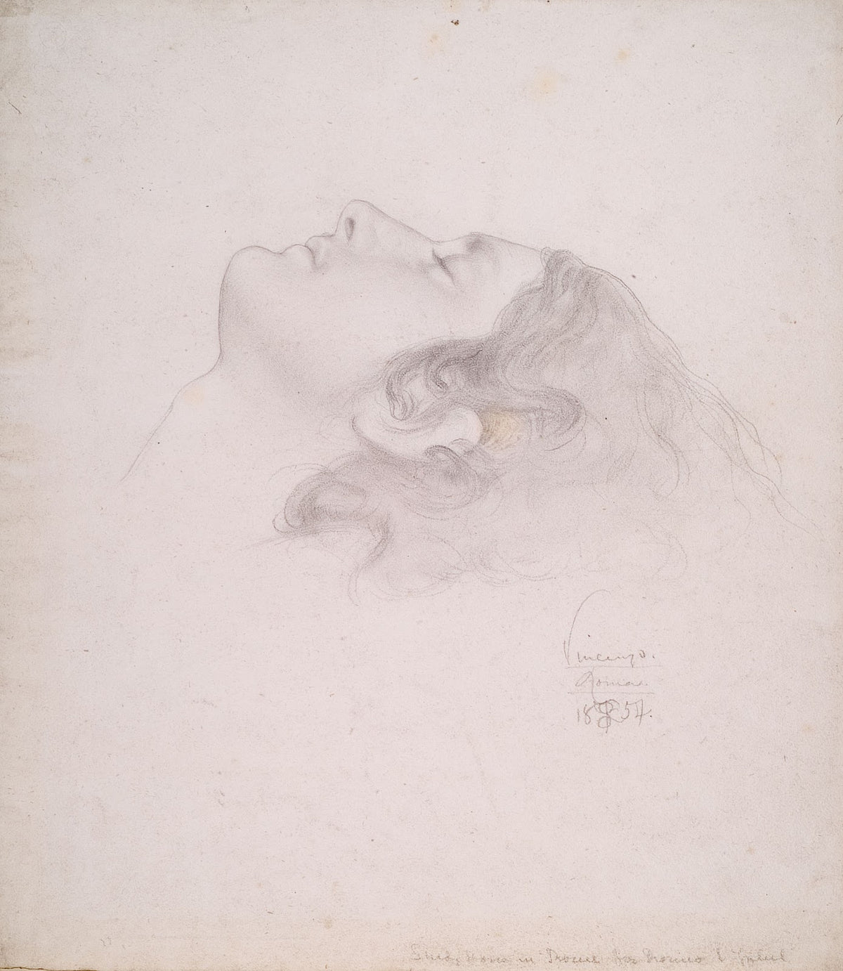 Study of Vicenzo for the Head of Romeo in Reconciliation of the Montagues and th