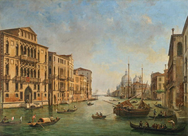Venice View of the Grand Canal from Palazzo Cavalli Franchetti with Santa Maria