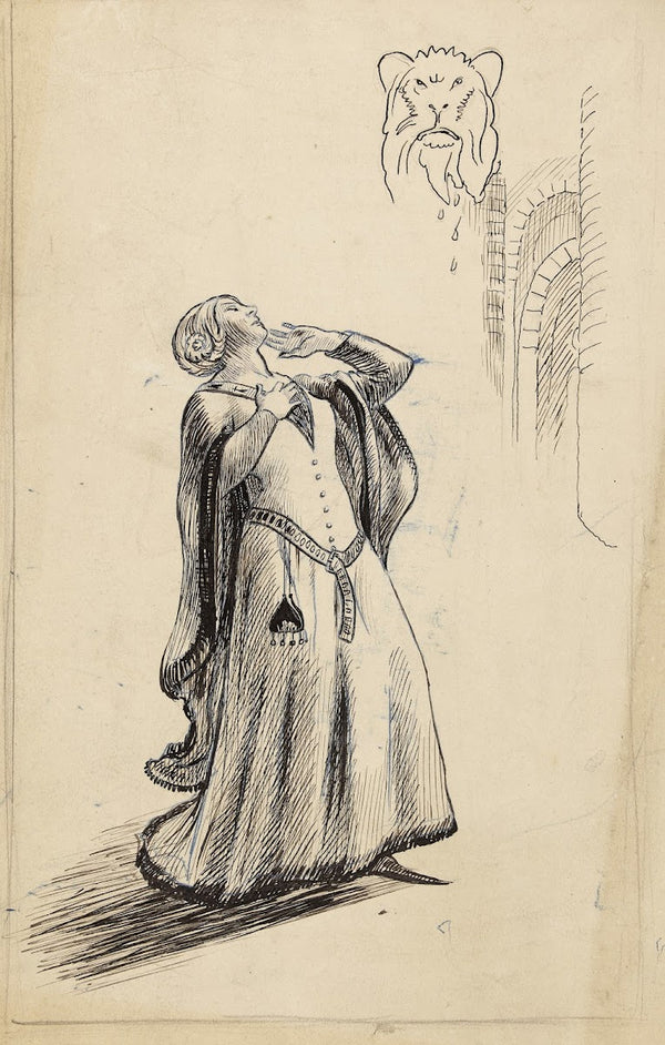 Etude pour le drame Bois ton sang 1910