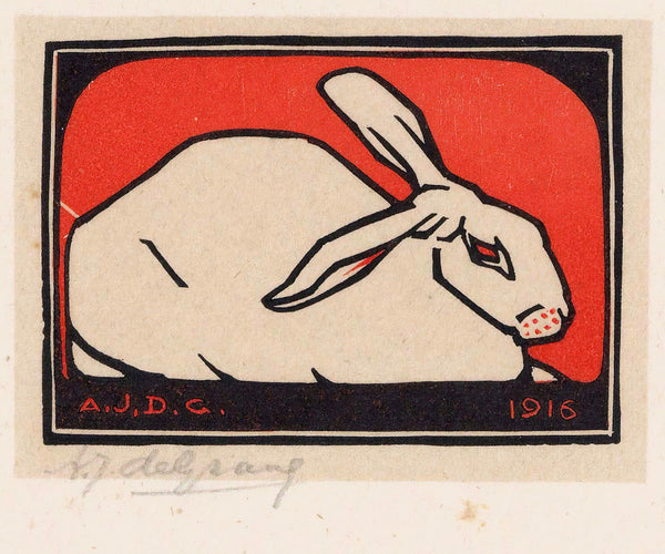 Liggend konijn 1916