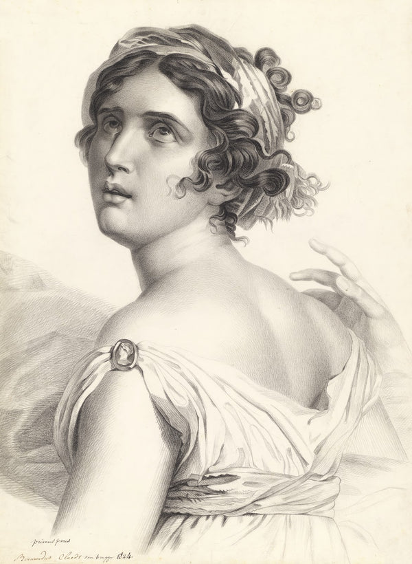 Half figure of Corinne 1824