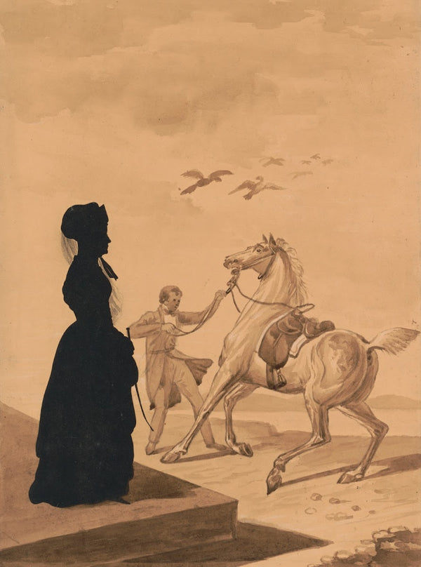 The lady and the festive horse 1841