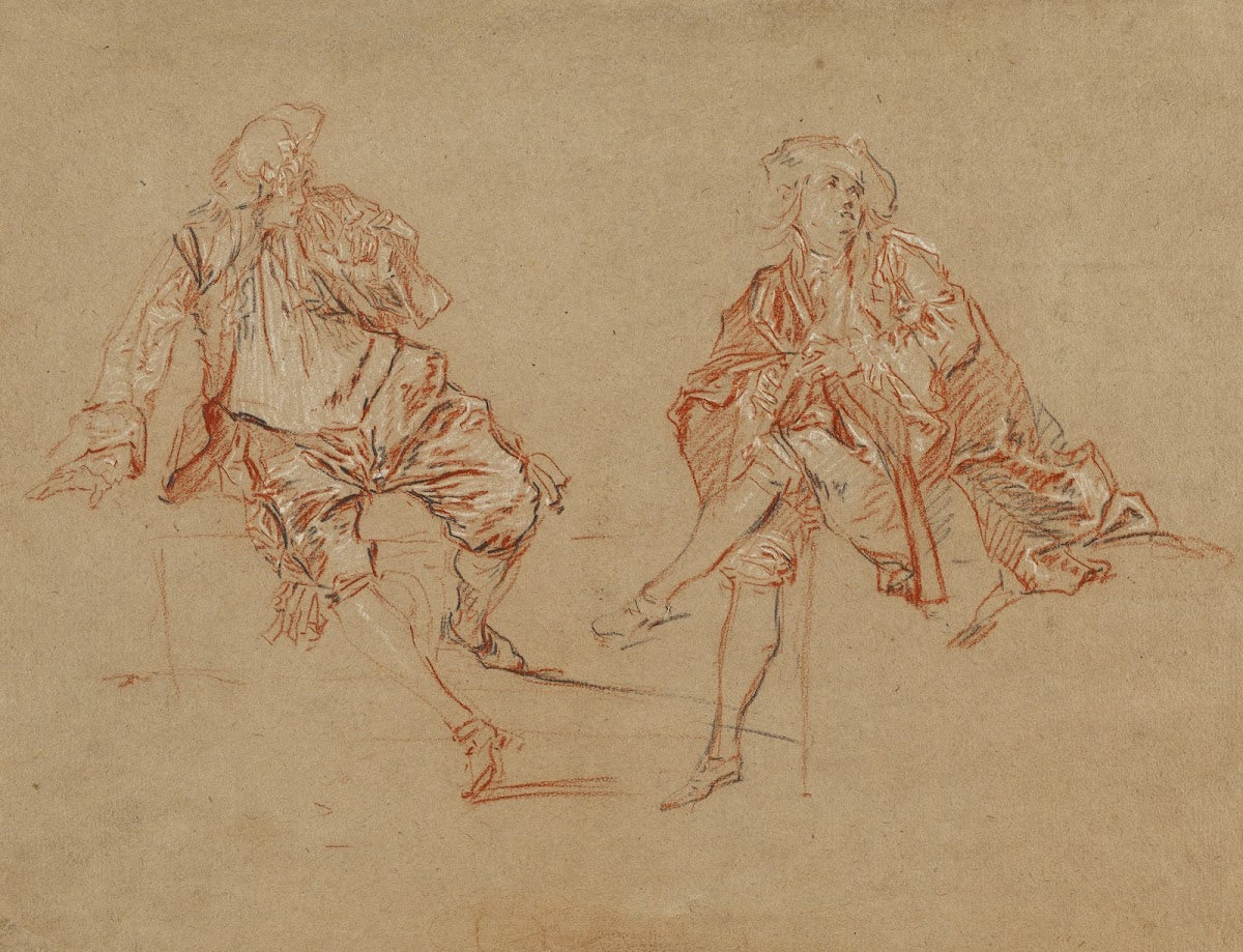 Two Seated Men 17251730