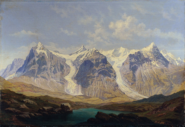 Wetterhorn Mettenberg und Eiger mit den beiden dazwischenliegenden Grindelwaldgl