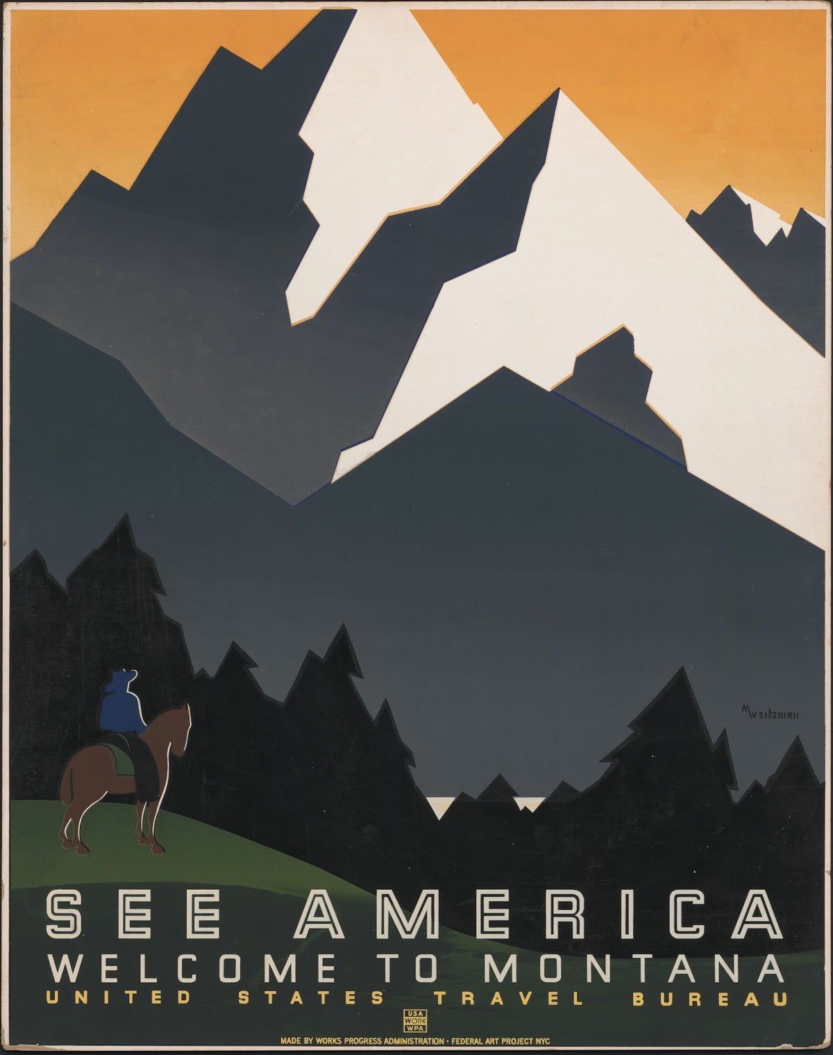 See America Welcome to Montana 1936
