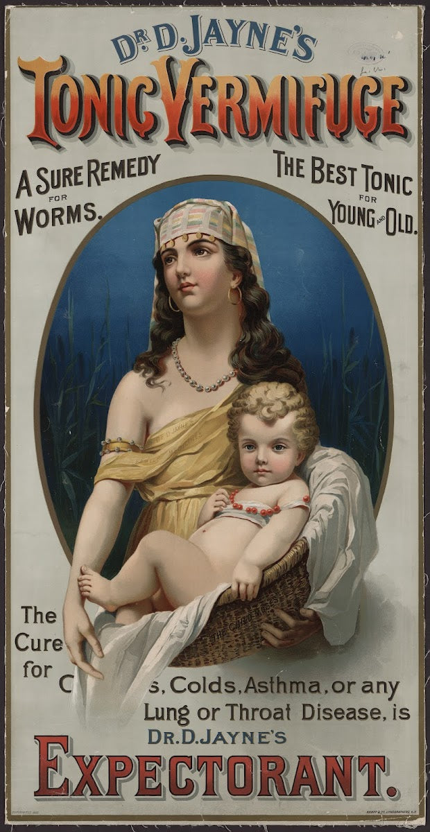 Dr D Jaynes tonic vermifuge A sure remedy for worms 1889