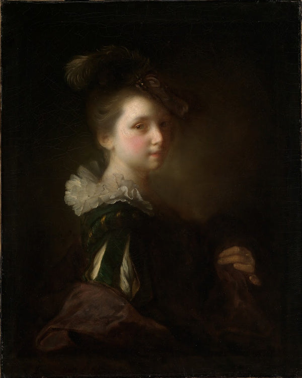 Girl in Spanish costume ca 1730
