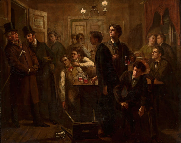 Scene from a beer house or a tavern 1879