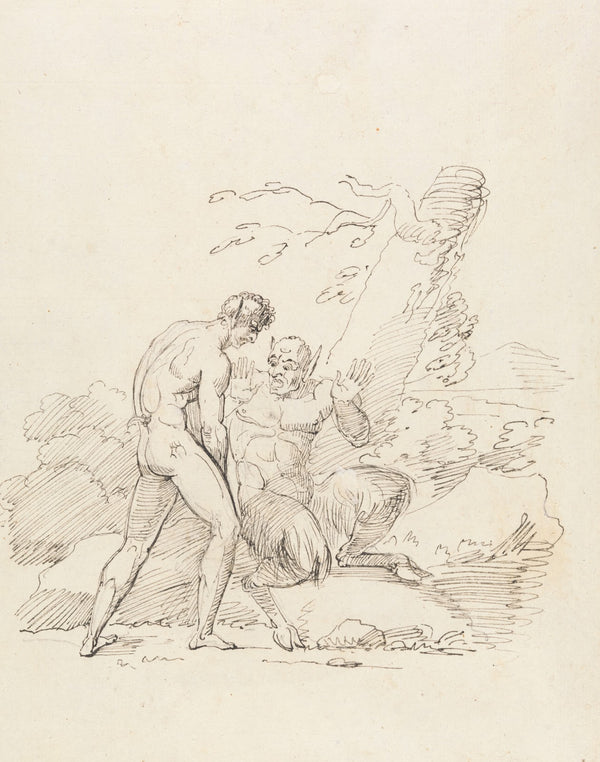 Study of a Centaur and a Satanic Figure 1783 1789