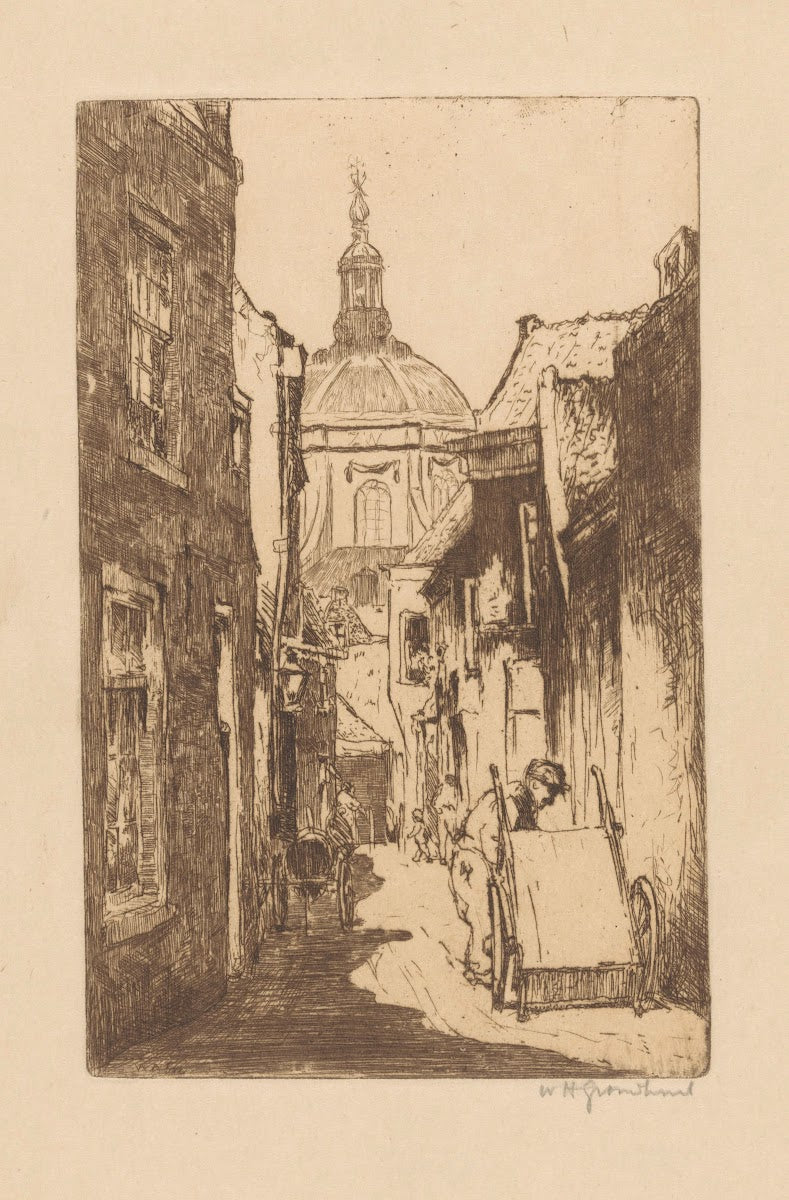 Straat in Leiden 1888 1934
