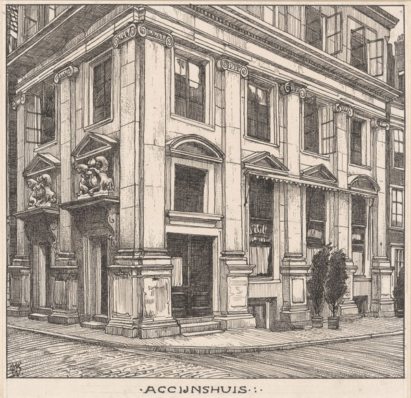 Het Accijnshuis te Amsterdam 20th century
