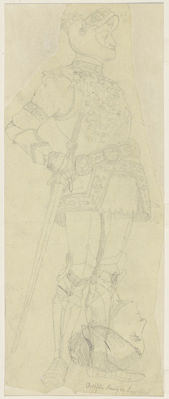 Geharnischter Ritter König Artus