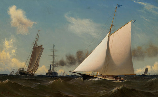 Racing Yacht Cygnet 1880