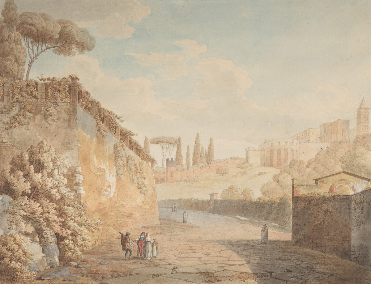 A Road below the Villa dEste at Tivoli