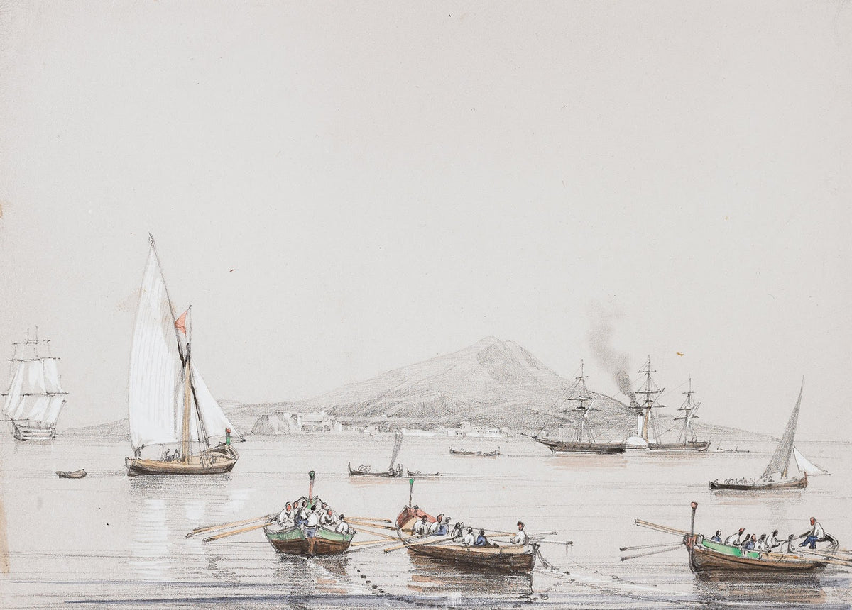 View of Mount Vesuvius 19th century
