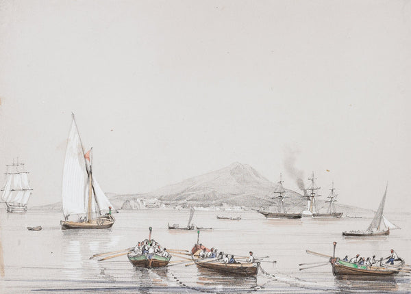 View of Mount Vesuvius 19th century