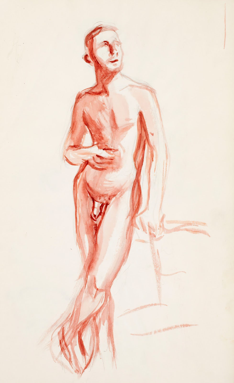 Poseeraava alaston mies 1902 1909