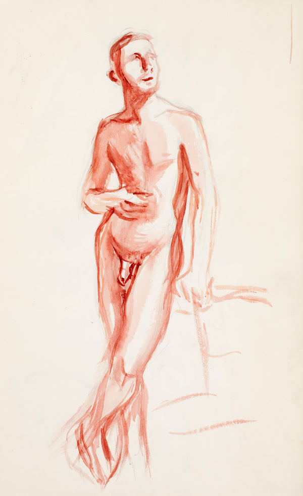 Poseeraava alaston mies 1902 1909
