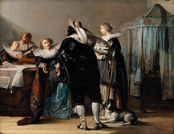Interior with Figures c1630