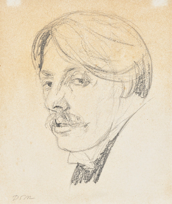 Portrait head of Charles Conder