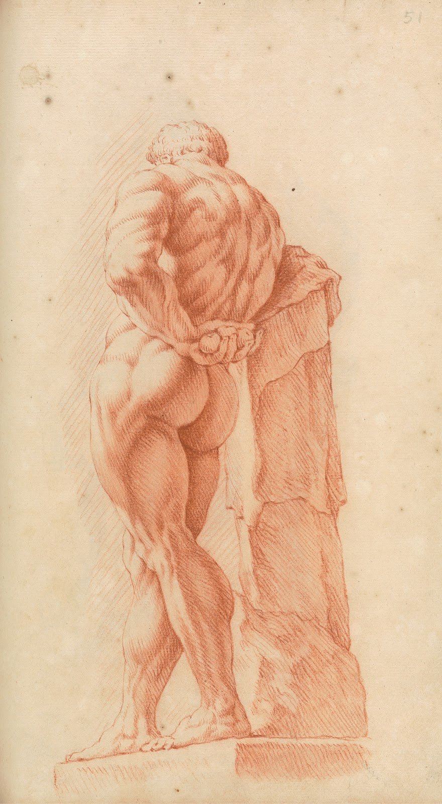 Study of Classical Statue of Hercules 1717
