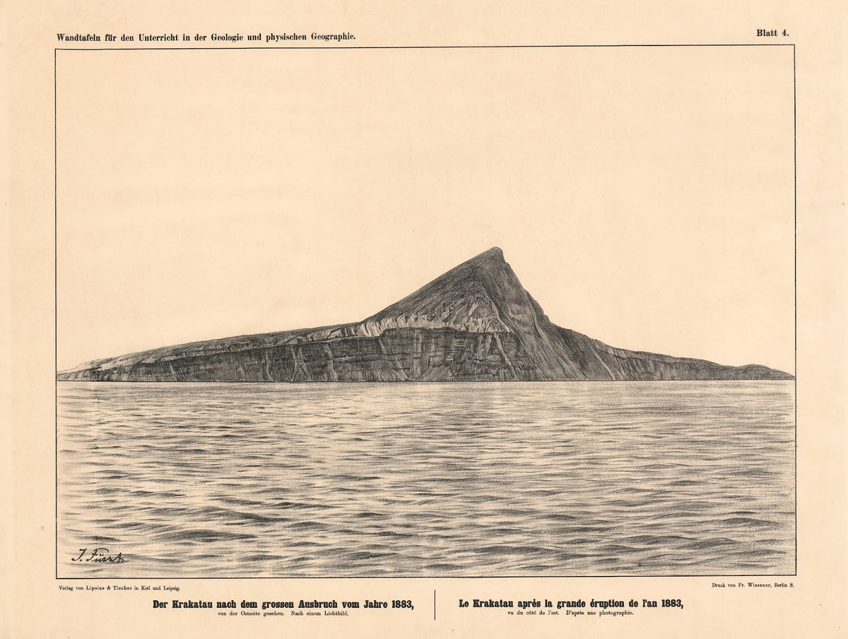 Der Krakatau nach dem grossen Ausbruch vom Jahre 1883 1889