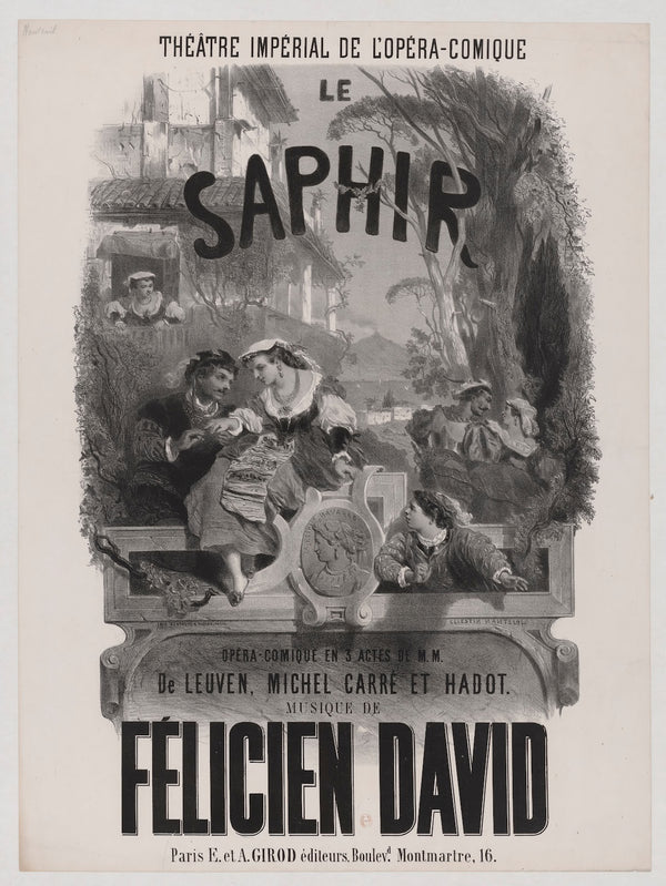 Théâtre Impérial de lOpéra comique Le Saphir 1865