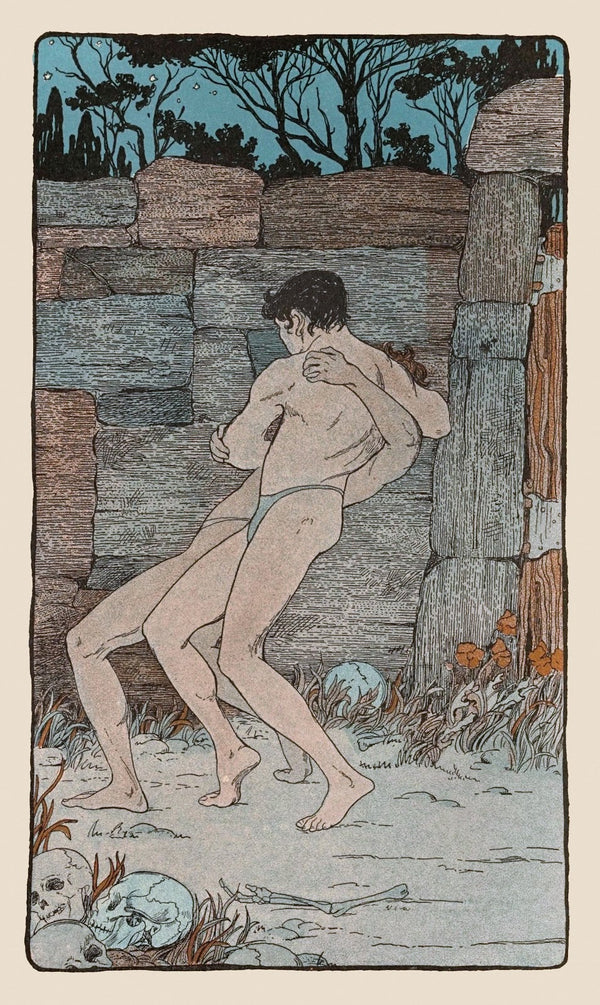 At last Kerkoun grew angry and caught Theseus round the neck 1901