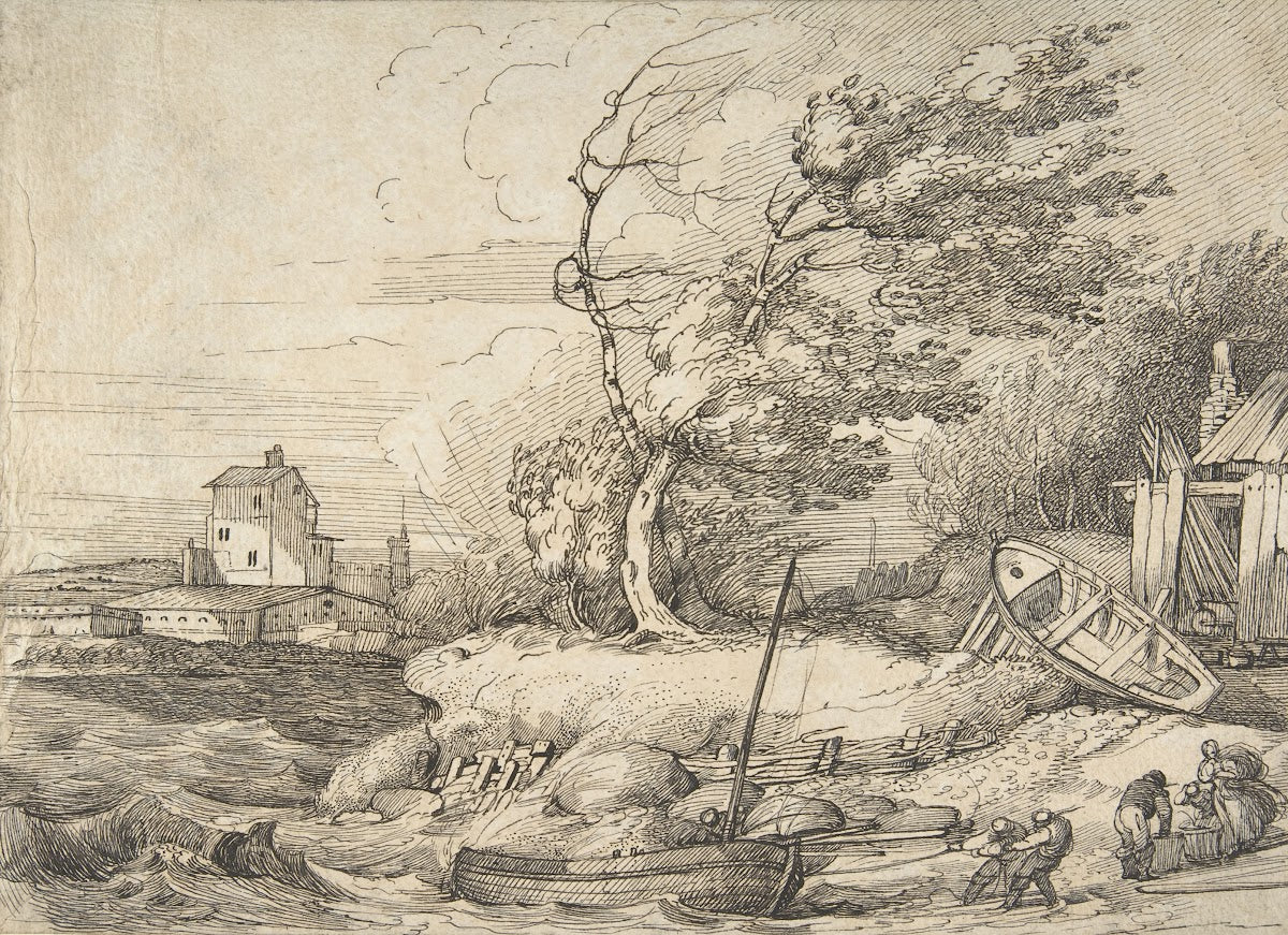 Beaching a Fishing Boat in a Gale 177079