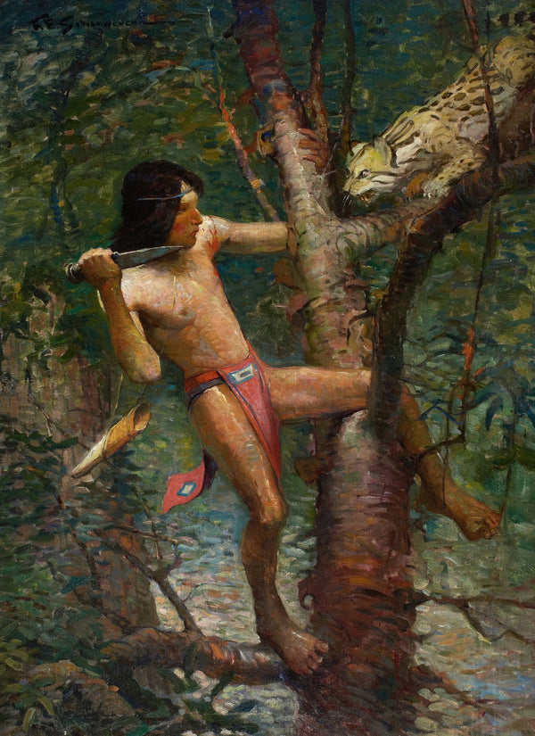Ahuitzotl and the Ocelot 1917