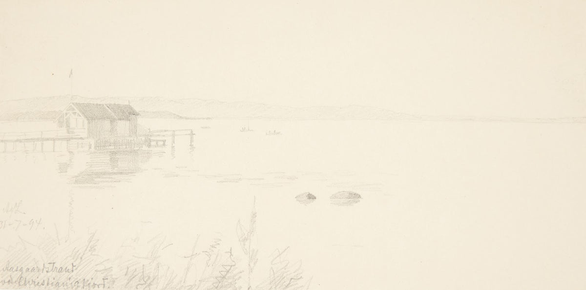 Aalsgaard strand ved Christianiafjord 1894