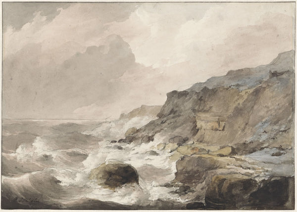 Rotskust te Boulogne sur Mer 1829