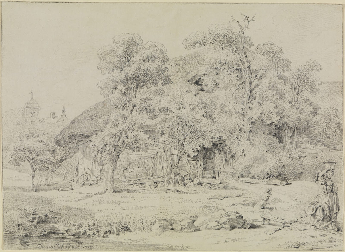 Bauernhof mit Staffage 1775