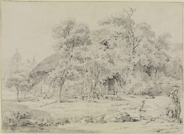 Bauernhof mit Staffage 1775