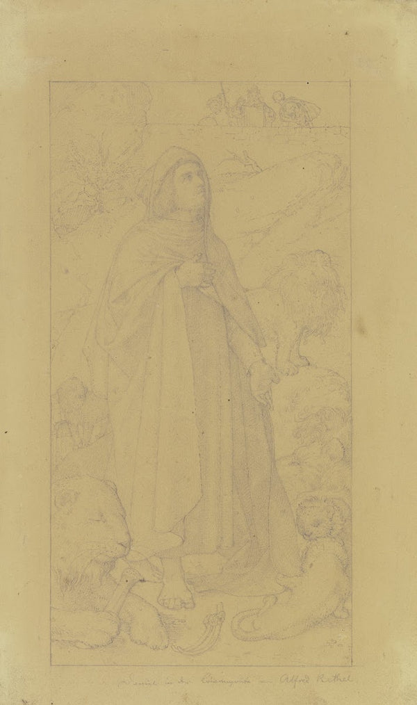 Daniel in the lions den ca 1838