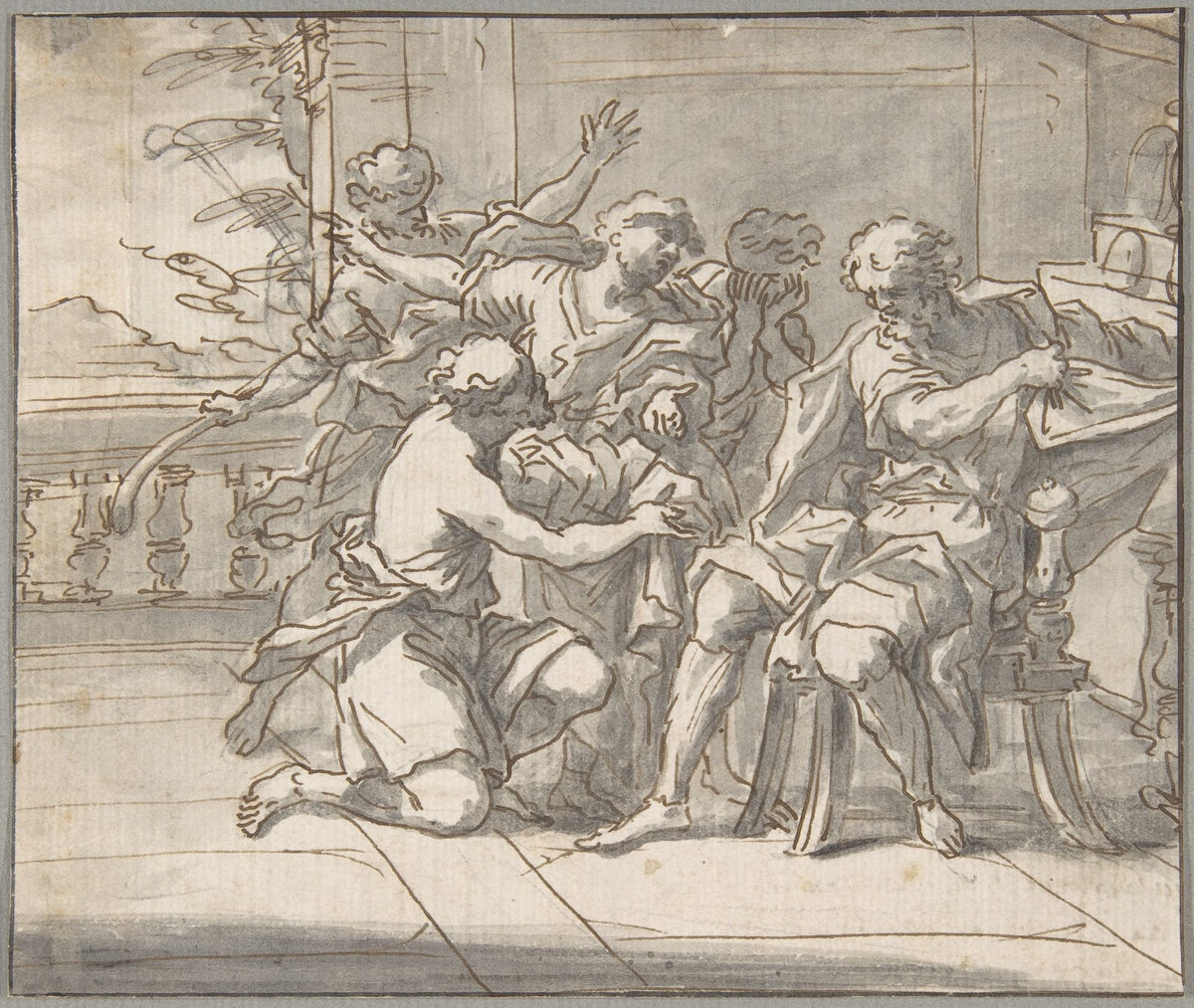 Jacob Gives Joseph a Coat of Many Colors 17thearly 18th century