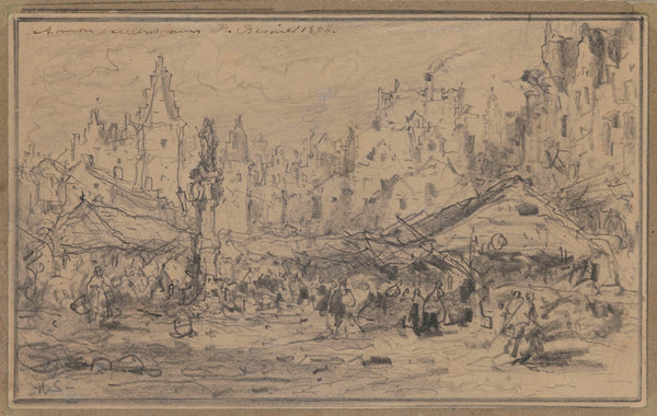 The Old Fishmarket in Antwerp 1894