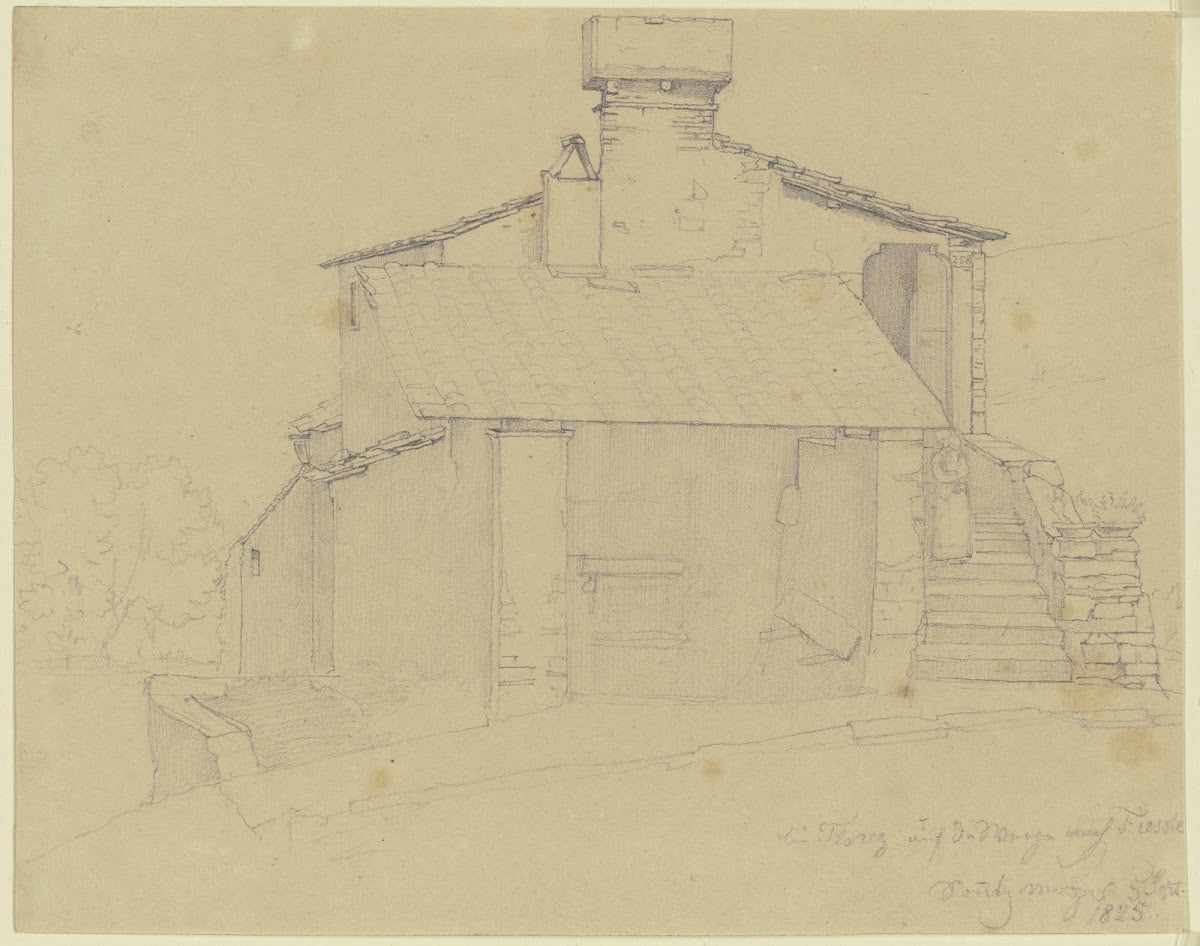 Ein Haus bei Florenz auf dem Weg nach Fiesole 1825