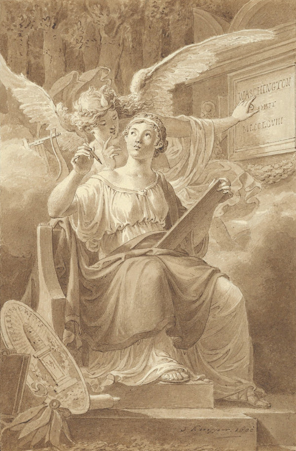 Allegory on the Death of George Washington 1800