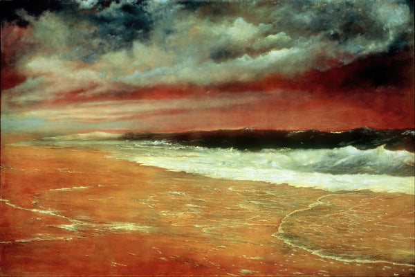 Late Afternoon by the Sea The Red Wave circa 1910