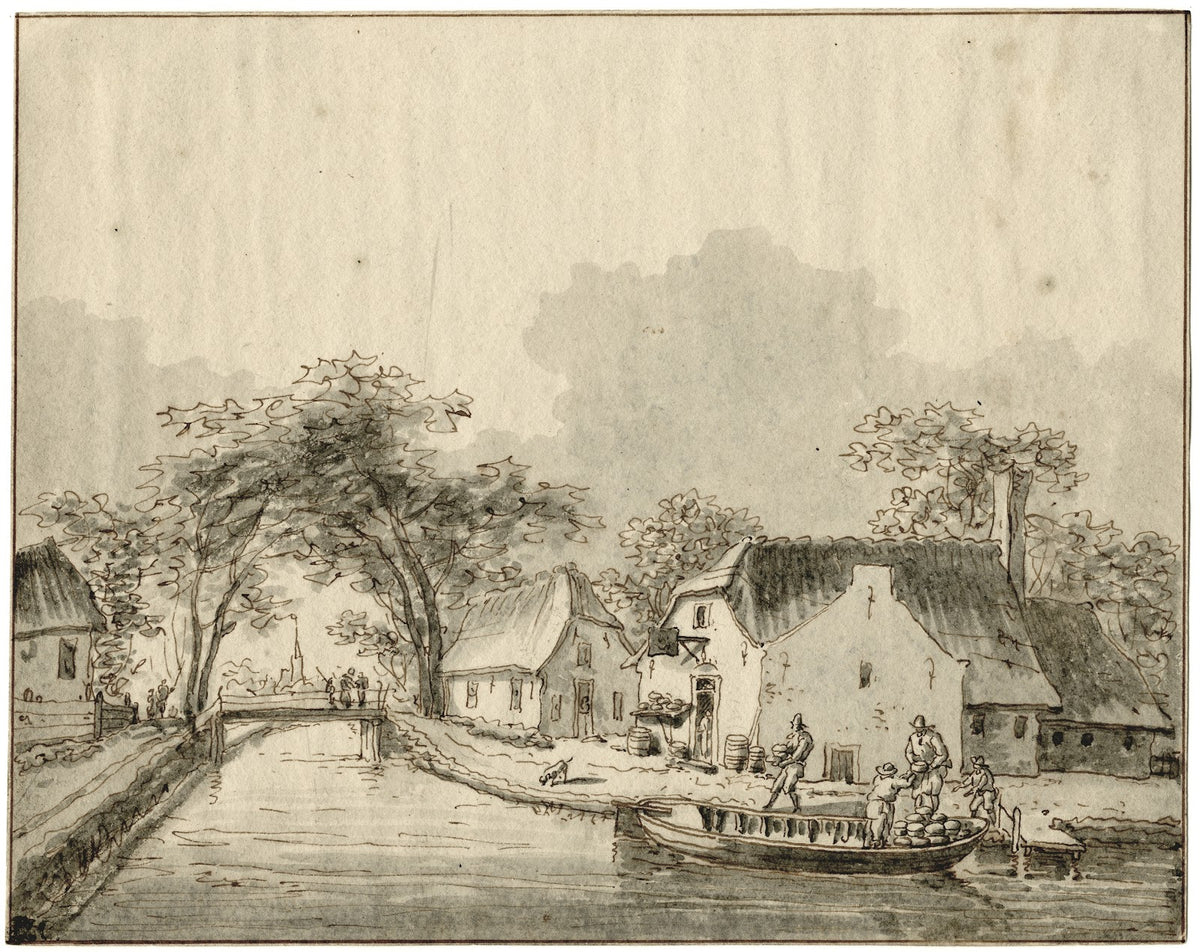 Vaart in dorpje