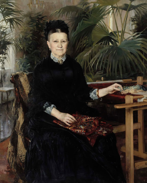 Portrait Of Mrs Anna Sinebrychoff 1884