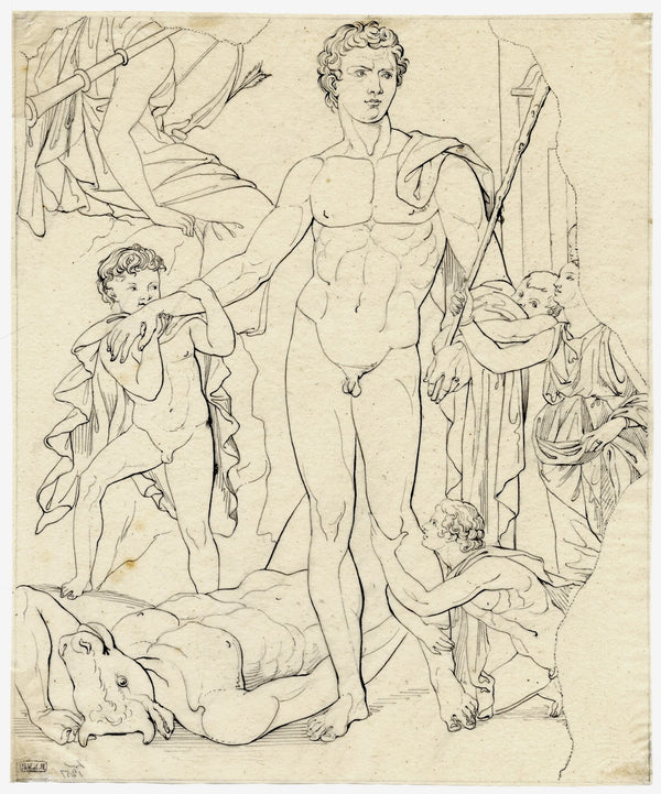 Theseus honoured after his victory over the Minotaur