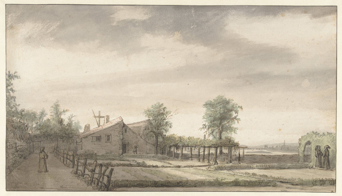 Tuin van de heremitage te Nantes 1645 1646