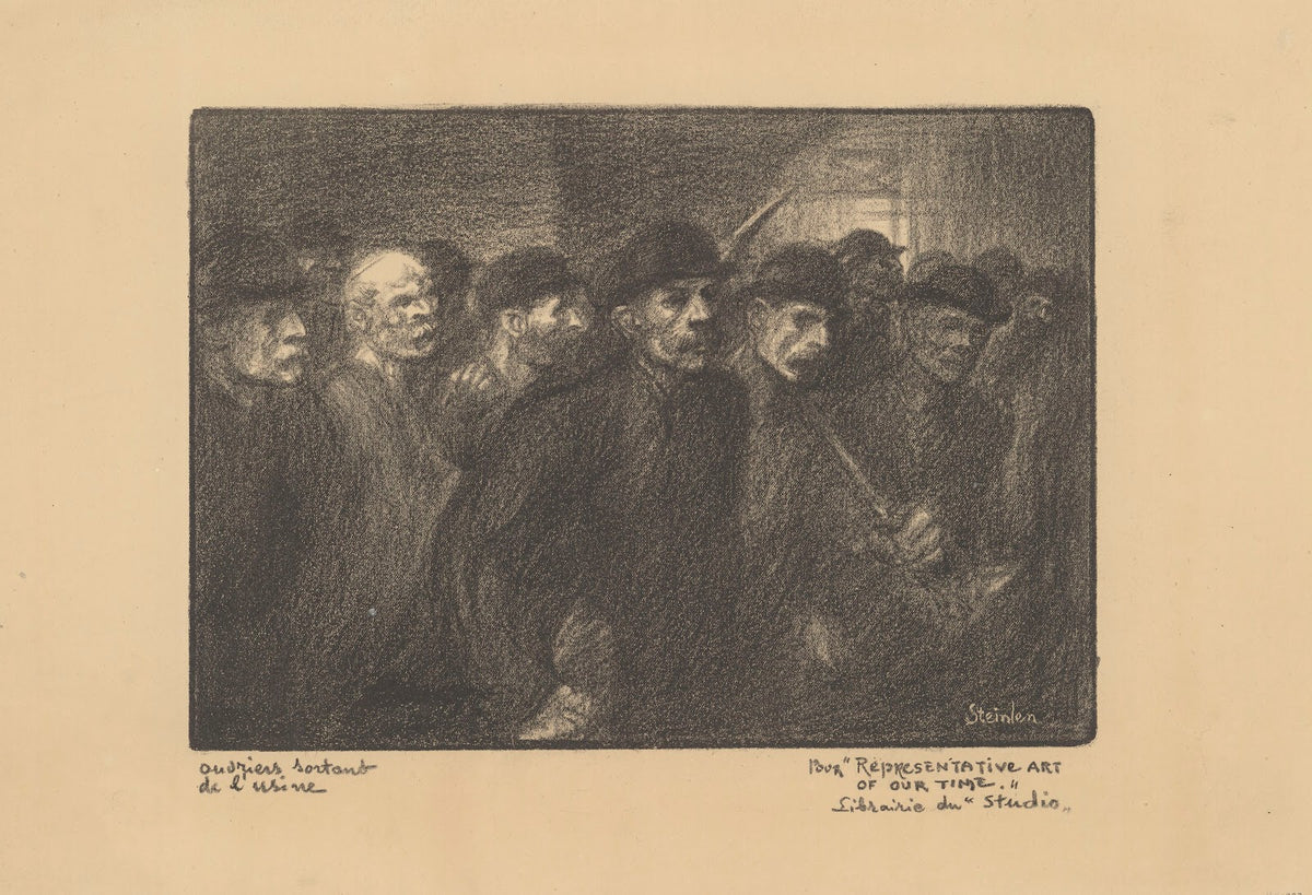 Ouvriers sortant de lusine 1903